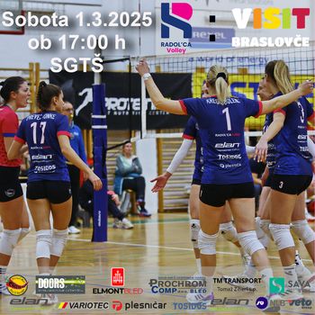 Tekma 1A ženske odbojkarske lige med Radol'ca Volley in Visit Braslovče