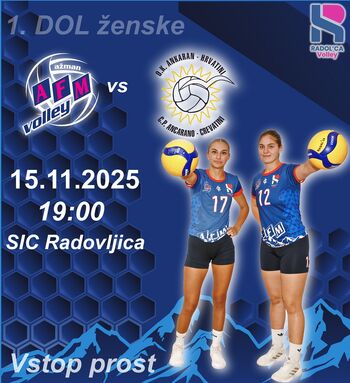 Tekma 1A DOL ženske odbojkarske lige med AFM Volley in Ankaranom