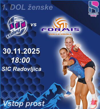 1A DOL ženske AFM Volley : Formis