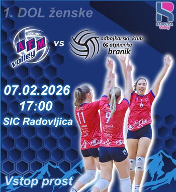 Tekma 1A DOL ženske odbojkarske lige med AFM Volley in OTP banka Maribor