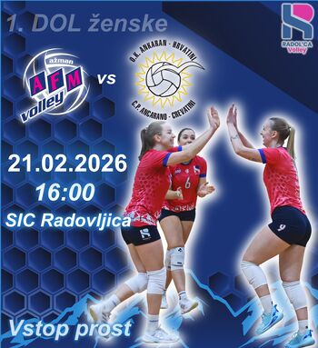 Tekma 1A DOL ženske odbojkarske lige med AFM Volley in Ankaranom