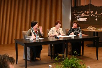 Letno srečanje Društva kmetic Sevnica z gostom, Martinom Golobom