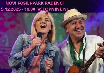 KONCERT NOVI FOSILI - 5.12.2025 OB 18.00 PARK RADENCI