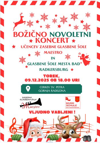 BOŽIČNO NOVOLETNI KONCERT BOŽIČNO NOVOLETNI KONCERT