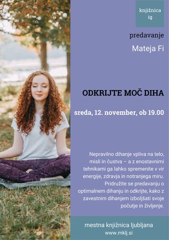 Predavanje Odkrijte moč diha (Mateja Fi)