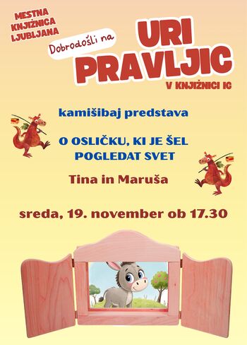 ura pravljic O osličku, ki je šel pogledat svet (Tina Kočevar)