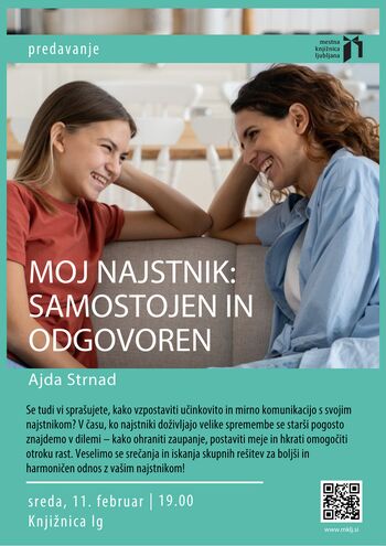 predavanje Moj najstnik: samostojen in odgovoren (Ajda Strnad)