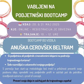 PODJETNIŠKI BOOTCAMP - Preveri svojo podjetniško idejo in začrtaj pot do trajnostnega uspeha!