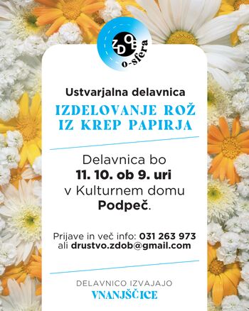 Izdelovanje rož iz krep papirja