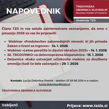 NAPOVEDNIK DOGODKOV V JANUARJU 2026