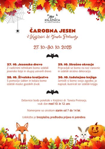 Počitniške delavnice za otroke: Čarobna jesen