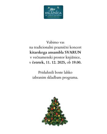Praznični koncert kitarskega ansambla Svarun
