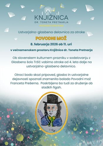 Ustvarjalno-glasbena delavnica za otroke: Povodni mož