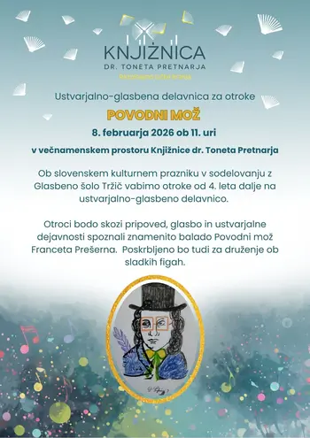 Ustvarjalno-glasbena delavnica za otroke: Povodni mož