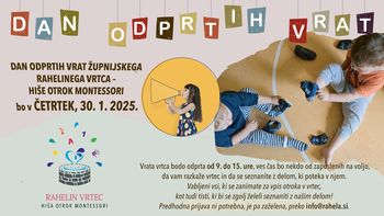 Dan odprtih vrat v Rahelinem vrtcu - hiši otrok montessori