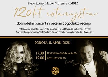 Dobrodelni koncert ob 120 letnici rotarijstva 