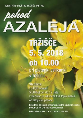 POHOD AZALEJA - VRHEK, TRŽIŠČE