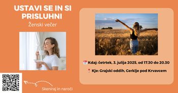 USTAVI SE IN SI PRISLUHNI  Ženski večer