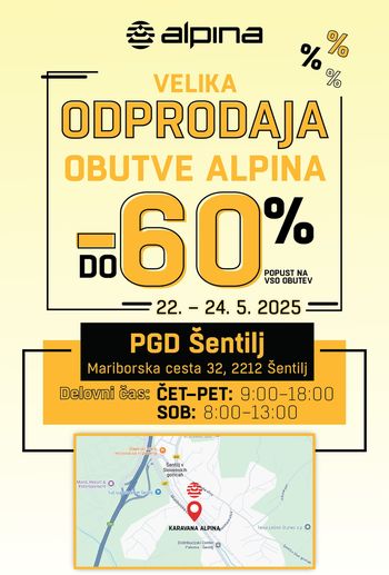VELIKA ALPININA ODPRODAJA OBUTVE