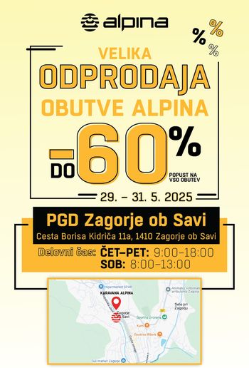 VELIKA ALPININA ODPRODAJA OBUTVE