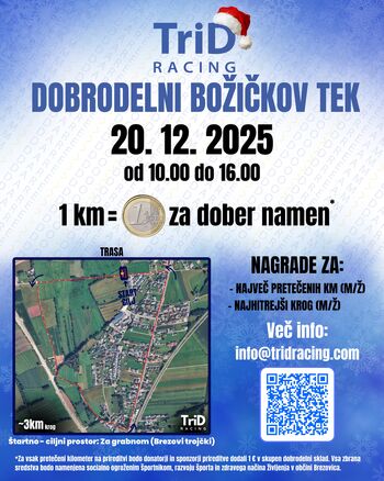 Dobrodelni Božičkov tek na Brezovici