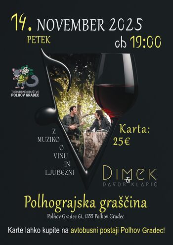 Koncert Jerneja Dirnbeka - Dimeka & Davorja Klariča v Polhograjski graščini