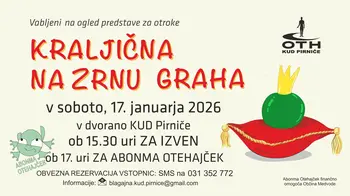 KRALJIČNA NA ZRNU GRAHA, lutkovno igrana predstava za otroke