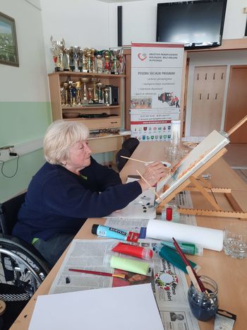 Likovna delavnica paraplegikov in tetraplegikov na Dolenjskem