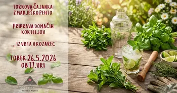 Torkova čajanka z Marješko Pehto v Rojstni hiši Jakoba Aljaža