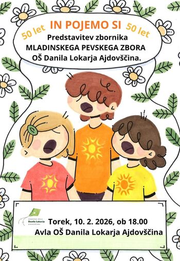 Predstavitev  zbornika Mladinskega pevskega zbora OŠ D. Lokarja Ajdovščina  IN POJEMO SI