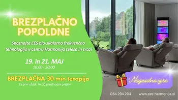 BREZPLAČNO POPOLDNE - Preizkusite EES bio-skalarno frekvenčno tehnologijo