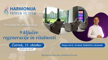 Devet ključev regeneracije in vitalnosti, brezplačno predavanje z Dejanom Jaričem, dr.med., holistični zdravnik