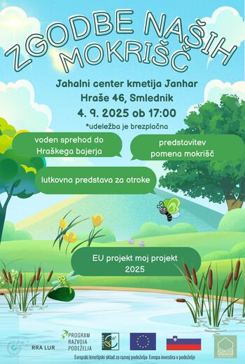 Vabljeni na dogodek »Zgodbe naših mokrišč«