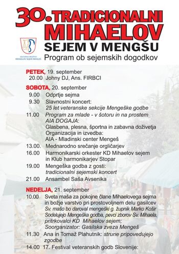 Vabljeni na 30. tradicionalni Mihaelov sejem v Mengeš