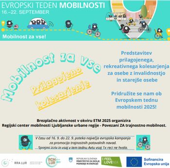 ETM 2025: Vabljeni na dogodek Prilagojeno kolesarjenje