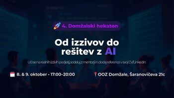 Pridružite se hekatonu – ustvarjajte rešitve z umetno inteligenco