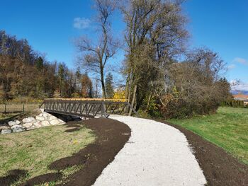 Otvoritev novega mostu in peš poti ob reki Pšati