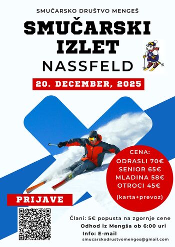 Smučarsko društvo Mengeš vabi na zasnežene strmine
