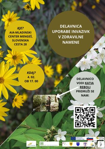 Brezplačna delavnica: Uporaba invazivk v zdravilne namene Brezplačna delavnica: Uporaba invazivk v zdravilne namene