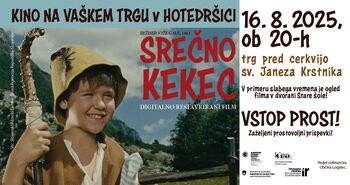 Kino na vaškem trgu v Hotedršici 