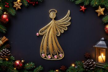 PRAZNIČNO USTVARJALNO DELAVNICO  - Izdelava filigranske slike