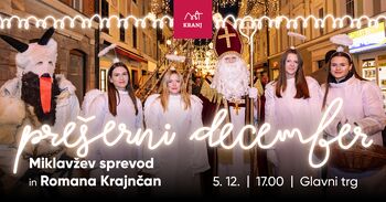 Prešerni december 2025: Miklavžev sprevod in Romana Krajnčan