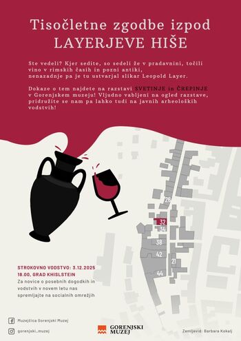 Ta veseli dan kulture, Javno vodstvo Tisočletne zgodbe izpod Layerjeve hiše