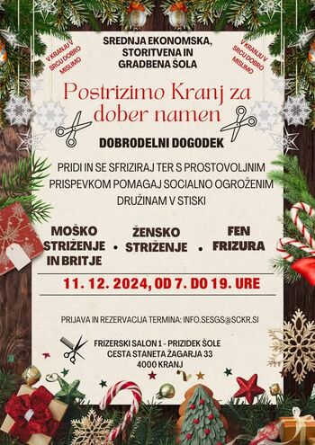 Postrizimo Kranj za dober namen