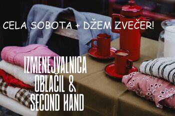 Izmenjevalnica oblačil (keramike in bižuterije) ter second hand za prostoživeče muce
