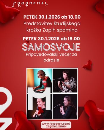 Razstava in kratka javna predstavitev študijskega krožka Zapih spomina