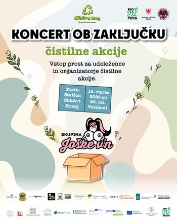 Eko teden: Koncert Joške vn’ ob 25-letnici akcije Očistimo Kranj