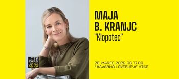 Literarna čajanka: Maja B. Kranjc - Klopotec