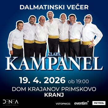 Klapa KAMPANEL v Kranju• 19.4.2026 • Dom krajanov Primskovo