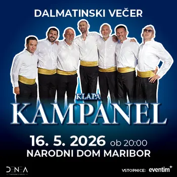 Klapa KAMPANEL v Mariboru • 16.5.2026 • Narodni dom Maribor